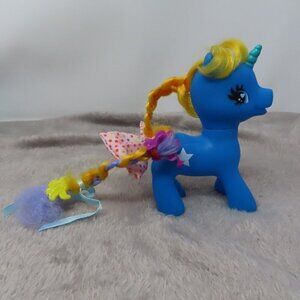 My Little Pony Fakie China Dark Blue Unicorn With Star Tattoo Vintage Toy Figure